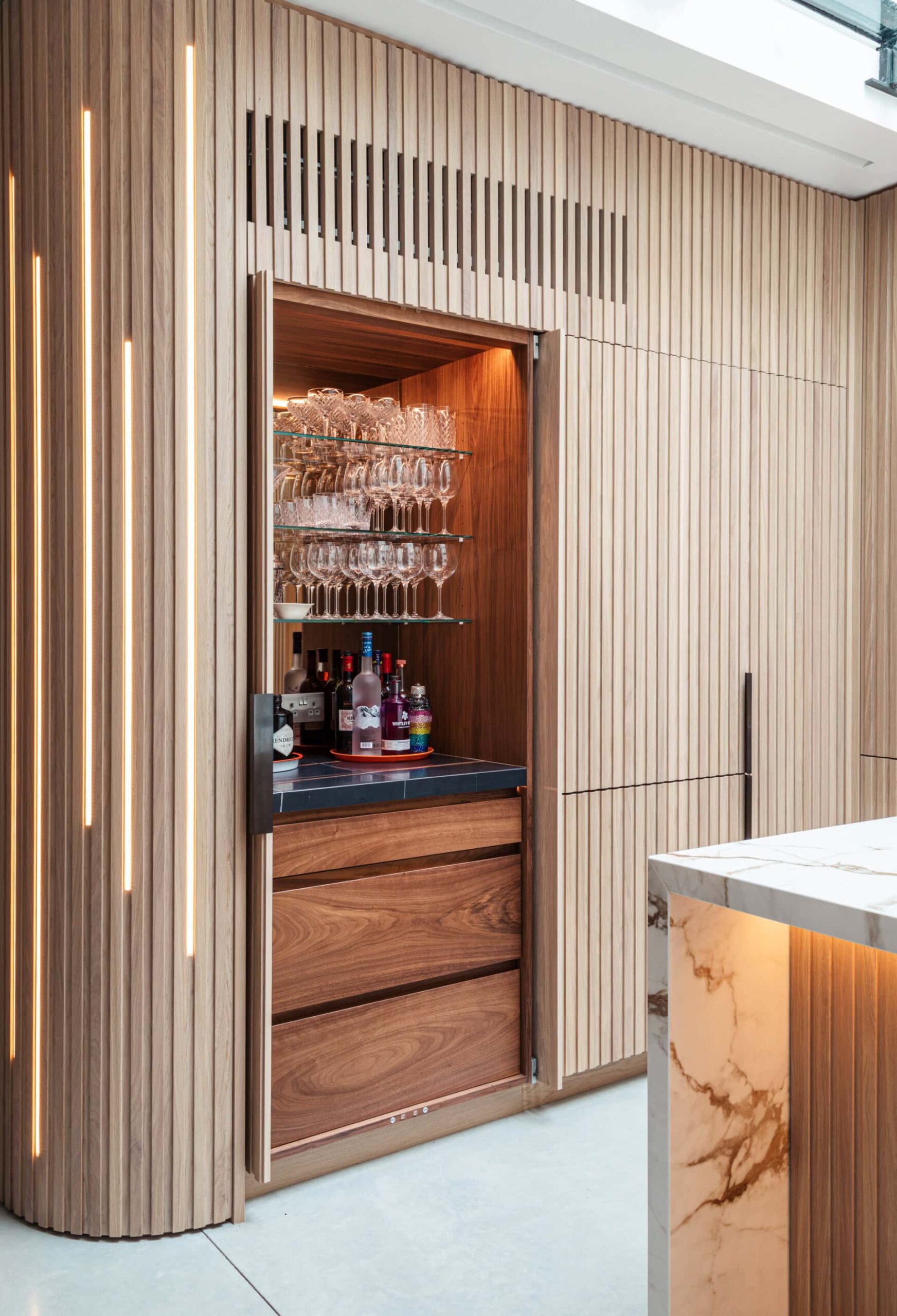 Custom, convivial kitchens B